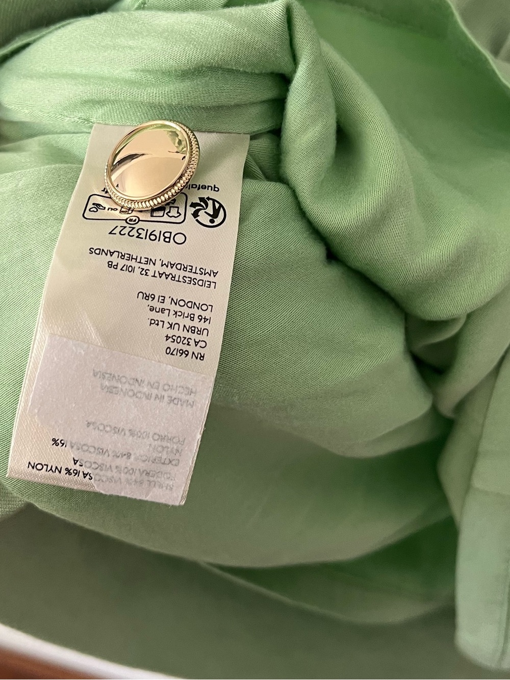 NWT Maeve Anthropology Green Sleeveless Button-Front Mini Dress Sz MP - Picture 11 of 11